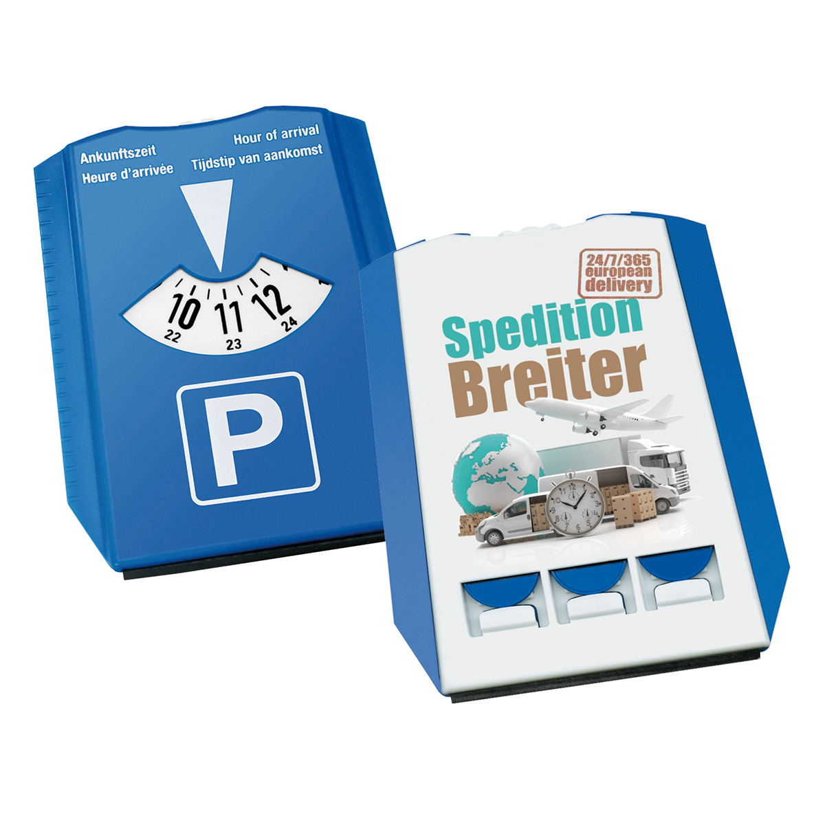 Parkscheibe "Gamma" als Werbeartikel mit Logo bedrucken