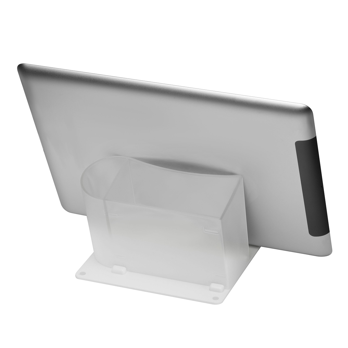 Smartphone-/Tabletständer mit Zettelbox und Köcher als Werbeartikel mit Logo bedrucken