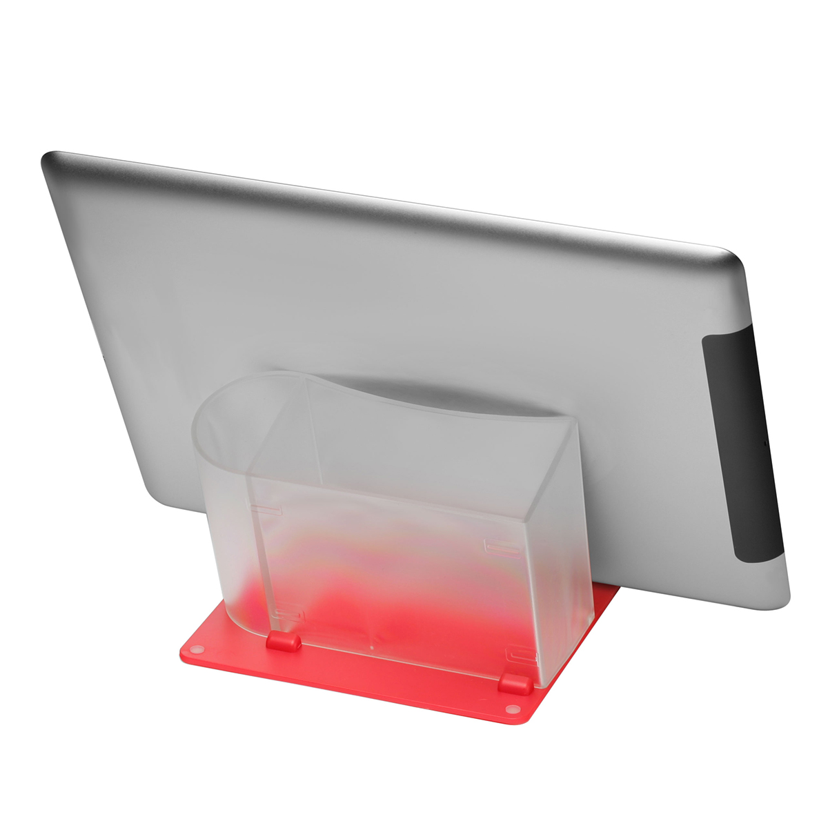 Smartphone-/Tabletständer mit Zettelbox und Köcher als Werbeartikel mit Logo bedrucken