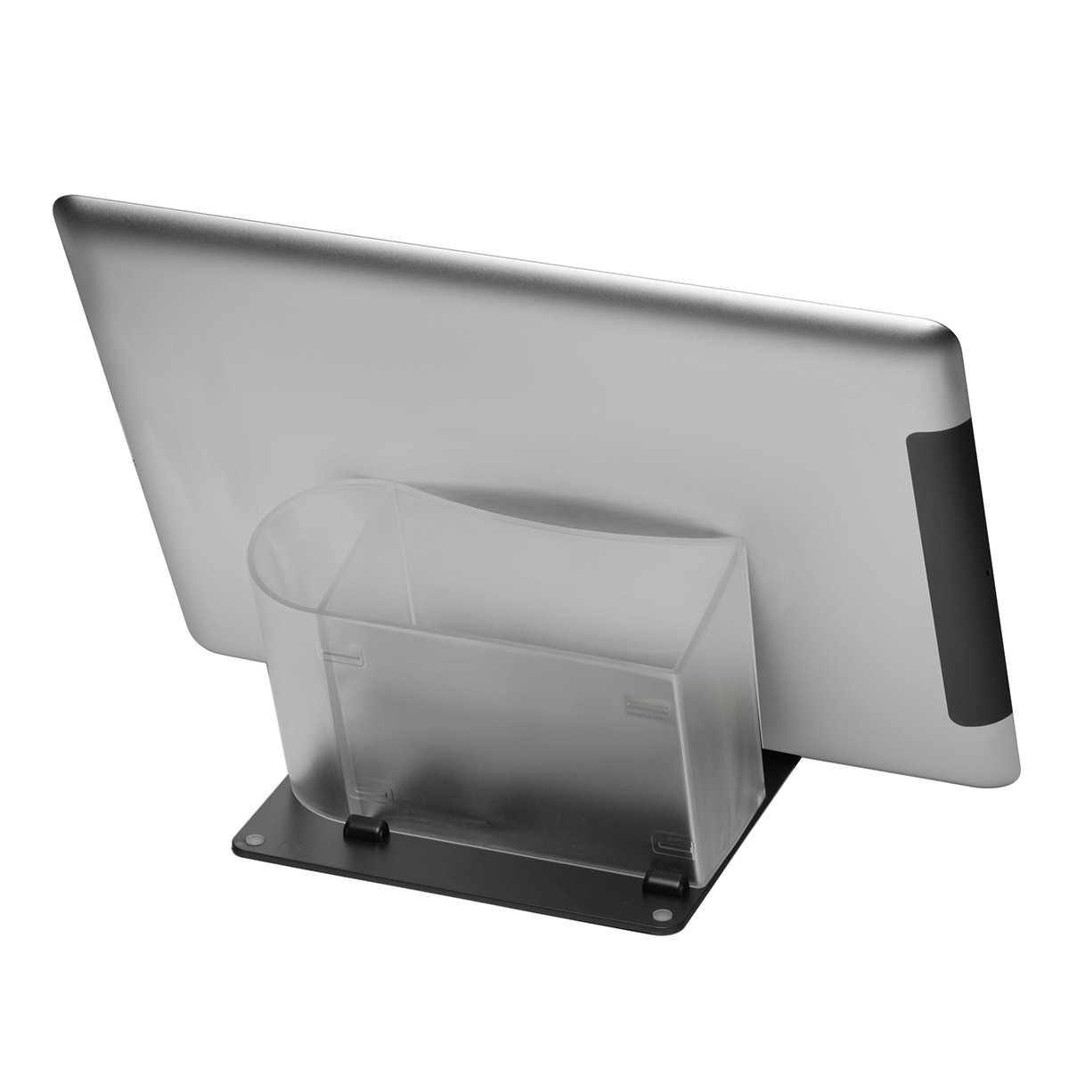 Smartphone-/Tabletständer mit Zettelbox und Köcher als Werbeartikel mit Logo bedrucken