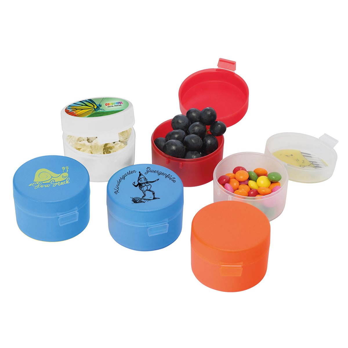 Obst-/Snackdose als Werbeartikel mit Logo bedrucken