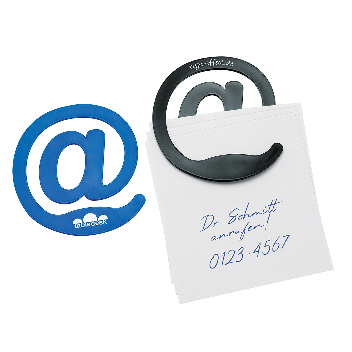 Zettelklammer "@-Zeichen" als Werbeartikel mit Logo bedrucken