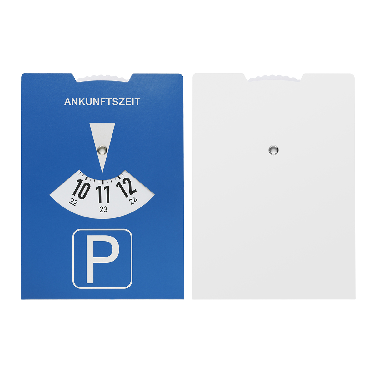 Kartonparkscheibe als Werbeartikel mit Logo bedrucken