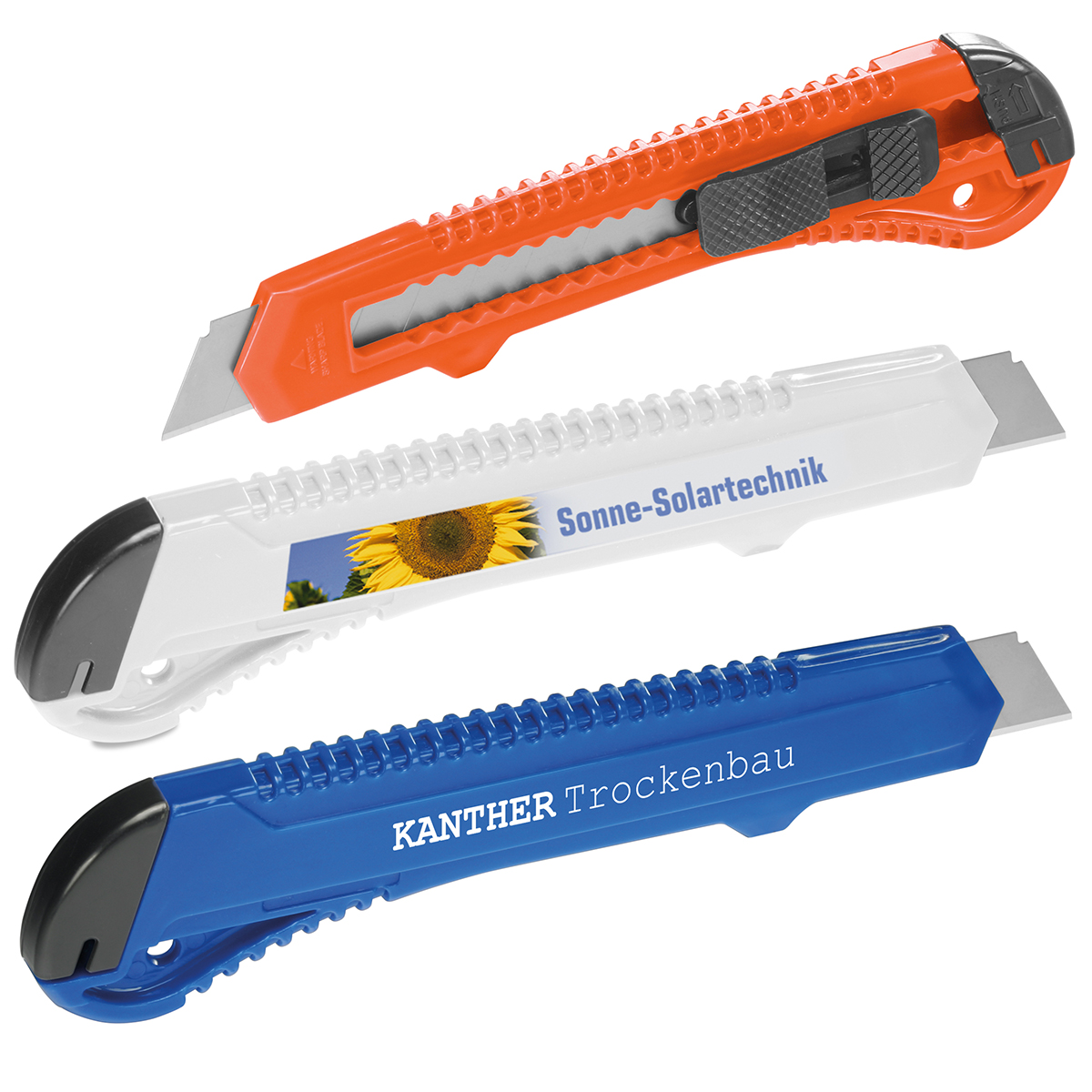 Cutter "Alpha" als Werbeartikel mit Logo bedrucken
