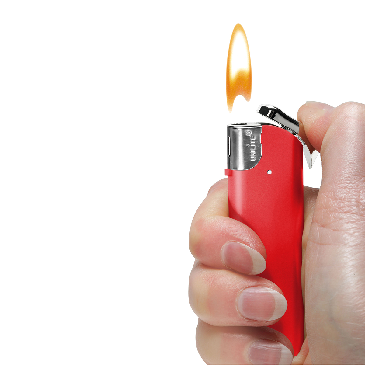 Elektronik-Feuerzeug "Alpha" als Werbeartikel mit Logo bedrucken