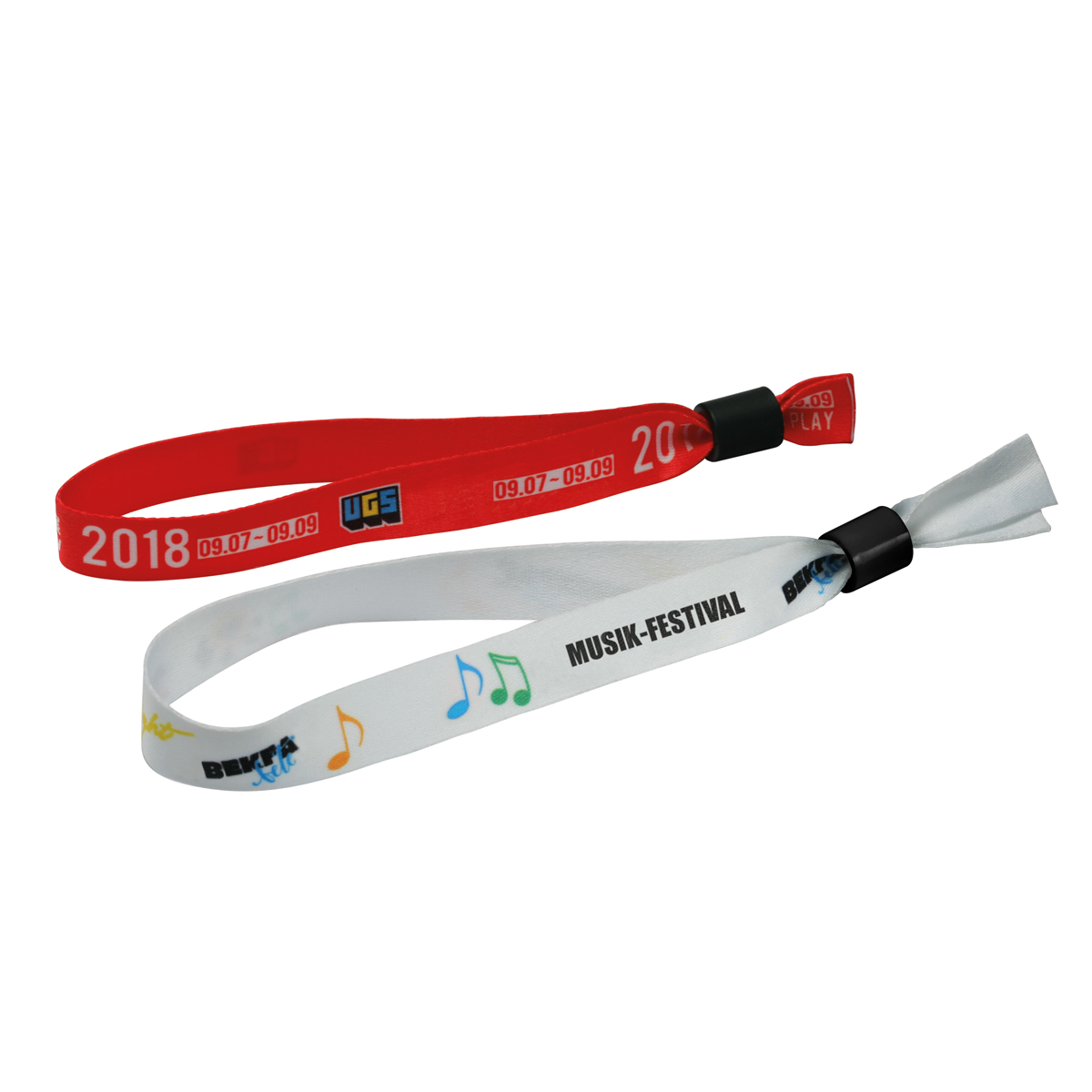 Einlassband als Werbeartikel mit Logo bedrucken