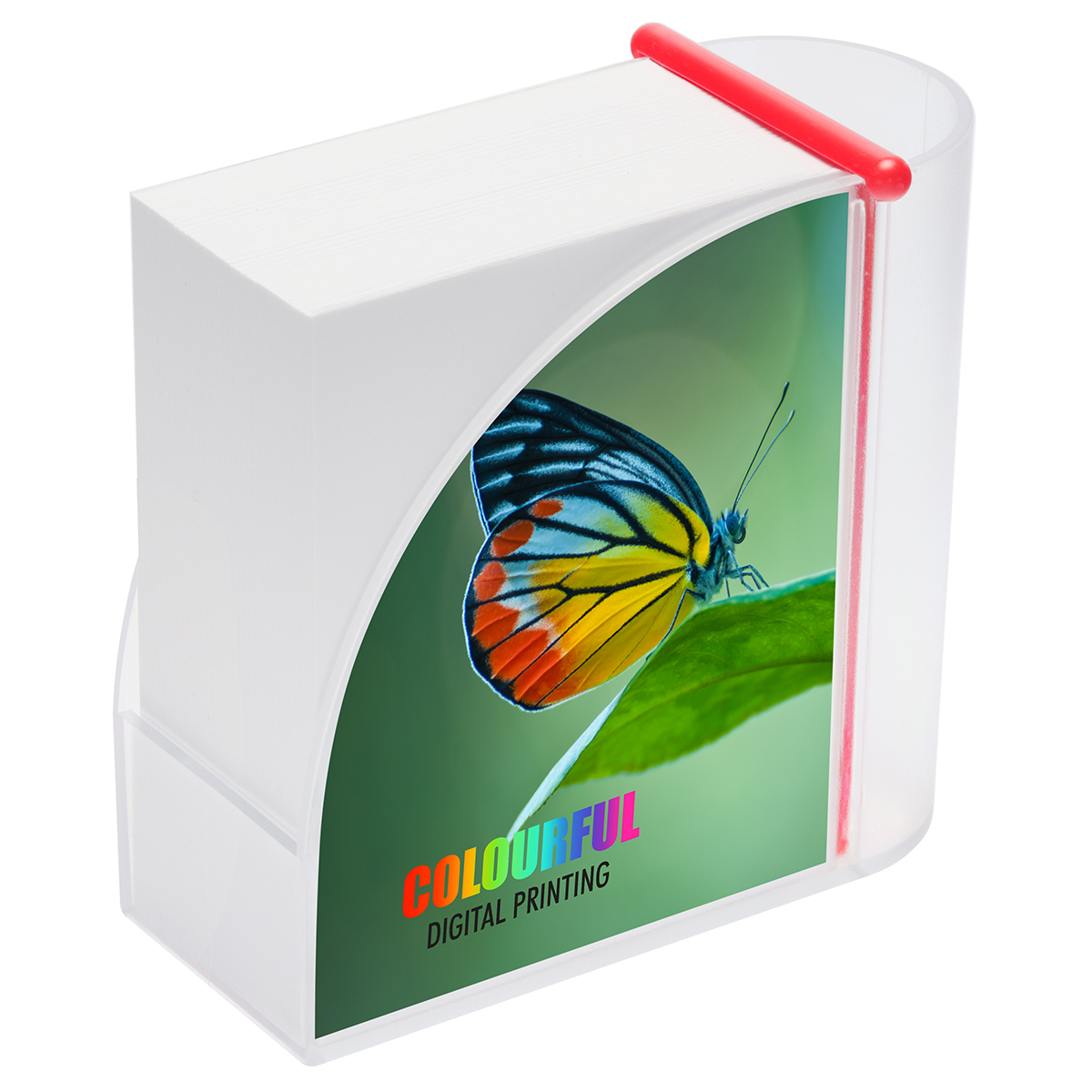 Zettelbox mit Köcher "Design" als Werbeartikel mit Logo bedrucken