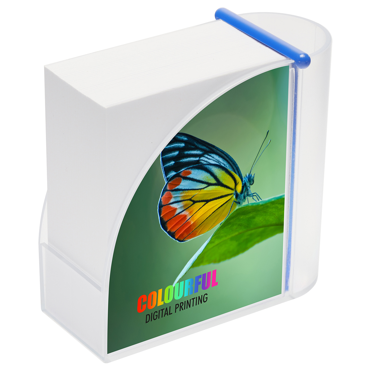 Zettelbox mit Köcher "Design" als Werbeartikel mit Logo bedrucken