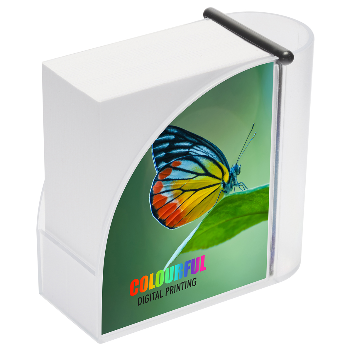 Zettelbox mit Köcher "Design" als Werbeartikel mit Logo bedrucken