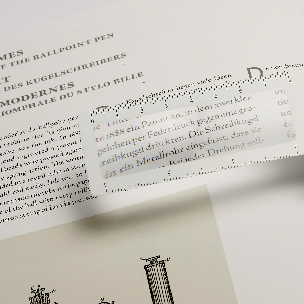 Lesezeichen mit Lupe als Werbeartikel mit Logo bedrucken