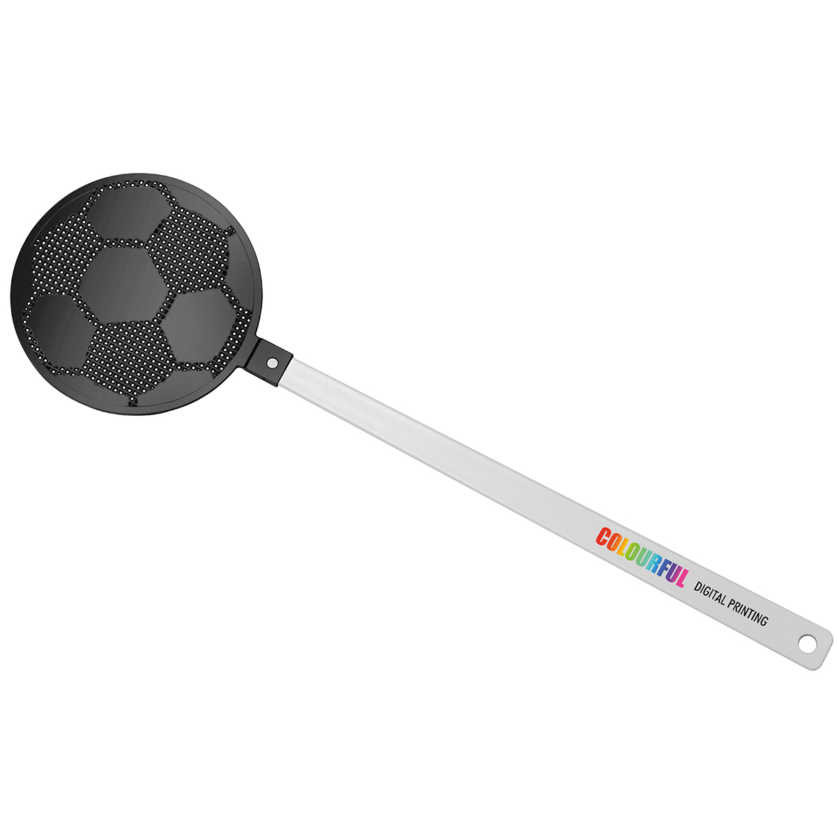 Fliegenklatsche "Fußball" als Werbeartikel mit Logo bedrucken