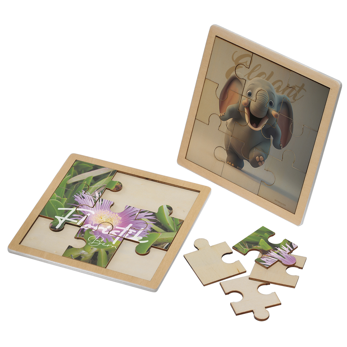 Puzzle Holz als Werbeartikel mit Logo bedrucken