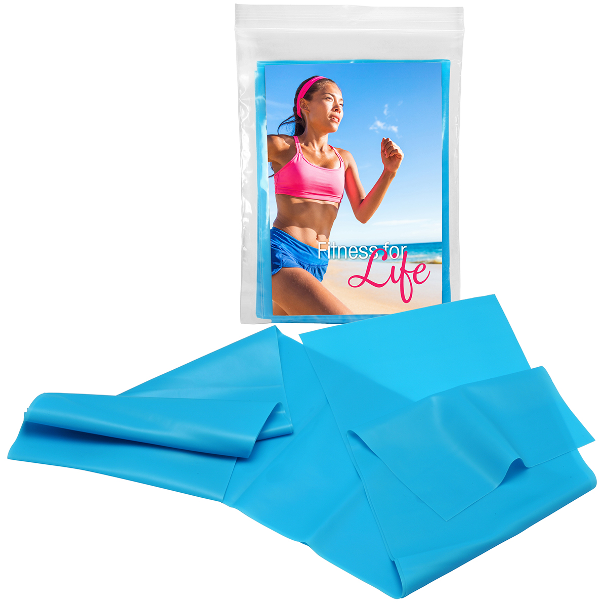 Gymnastik-und Fitnessband als Werbeartikel mit Logo bedrucken