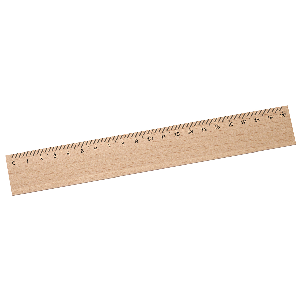 Lineal Holz 20 cm als Werbeartikel mit Logo bedrucken