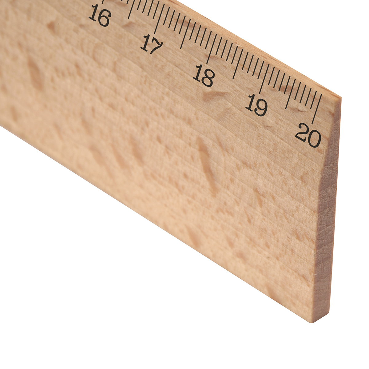 Lineal Holz 20 cm als Werbeartikel mit Logo bedrucken