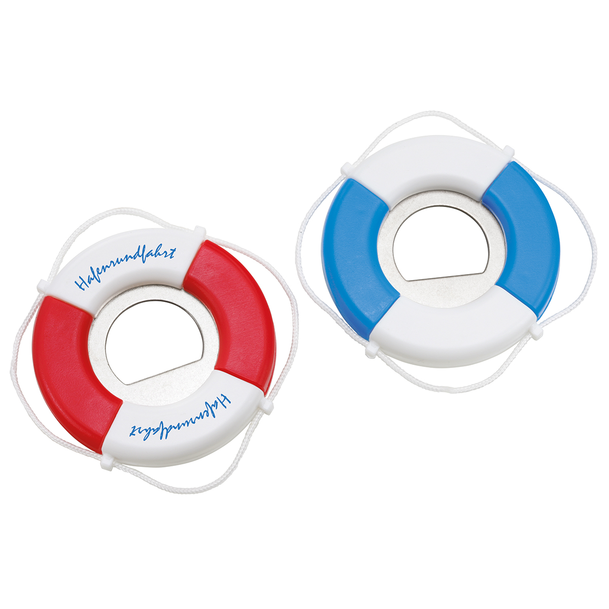 Flaschenöffner "Rettungsring" als Werbeartikel mit Logo bedrucken