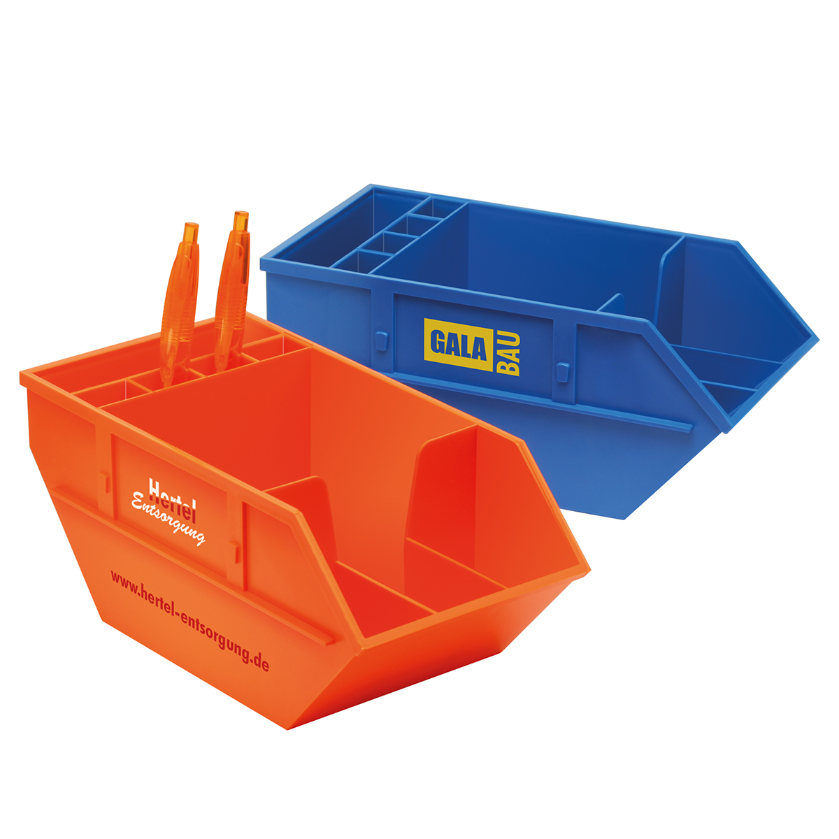 Zettelbox mit Köcher "Container" als Werbeartikel mit Logo bedrucken
