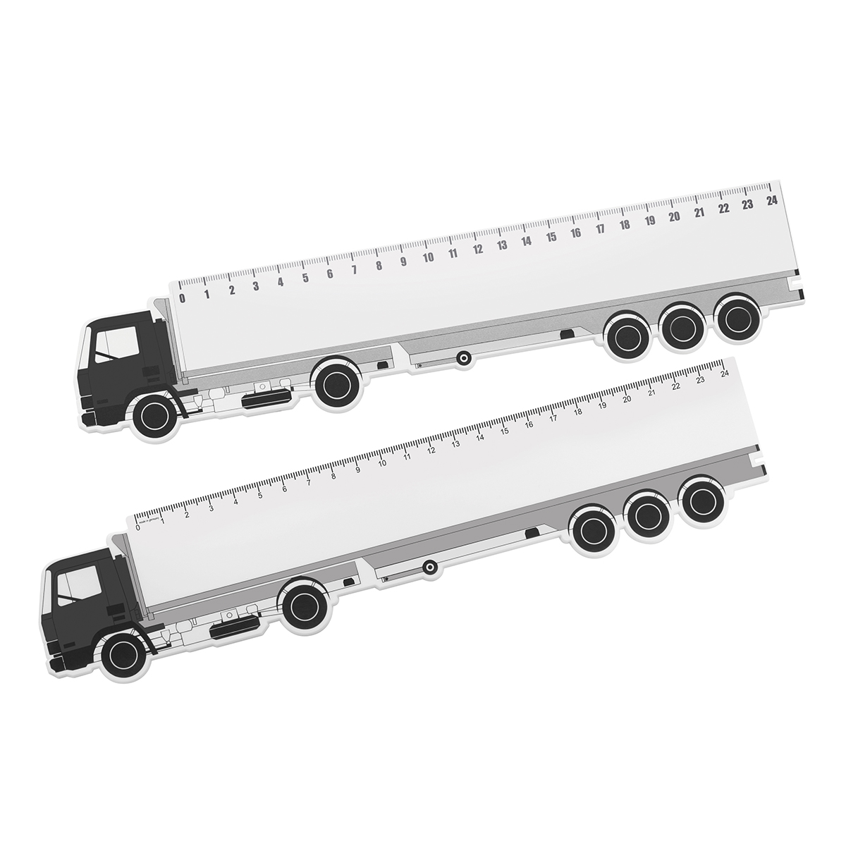 Lineal "LKW" 24 cm als Werbeartikel mit Logo bedrucken