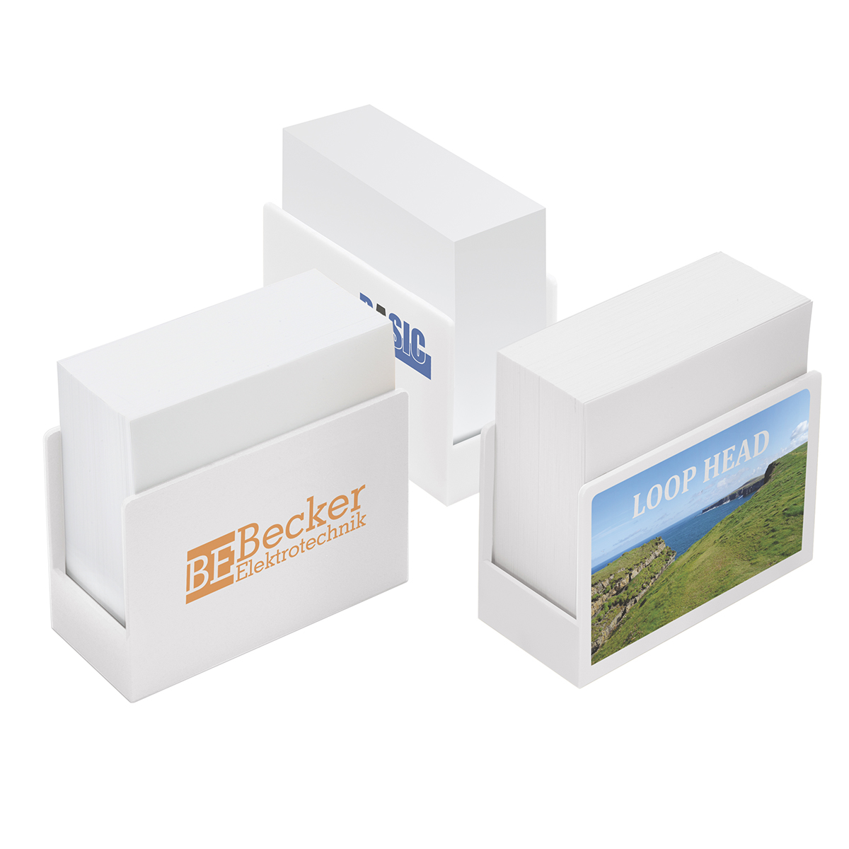 Zettelbox "Zeta" als Werbeartikel mit Logo bedrucken