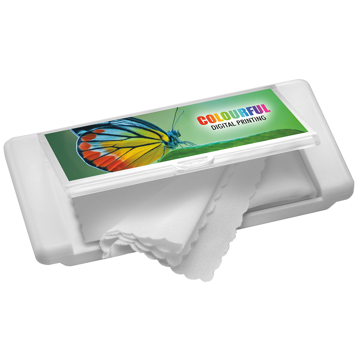 Mikrofasertuch "Box" als Werbeartikel mit Logo bedrucken